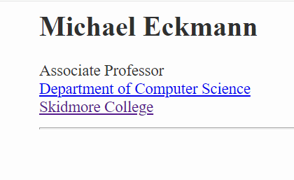 Michaal Eckman (Computer Science)