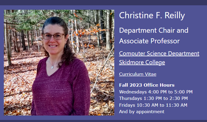 Christine F. Reilly (Computer Science)