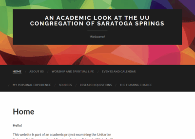 Academic Look at the UU of Saratoga