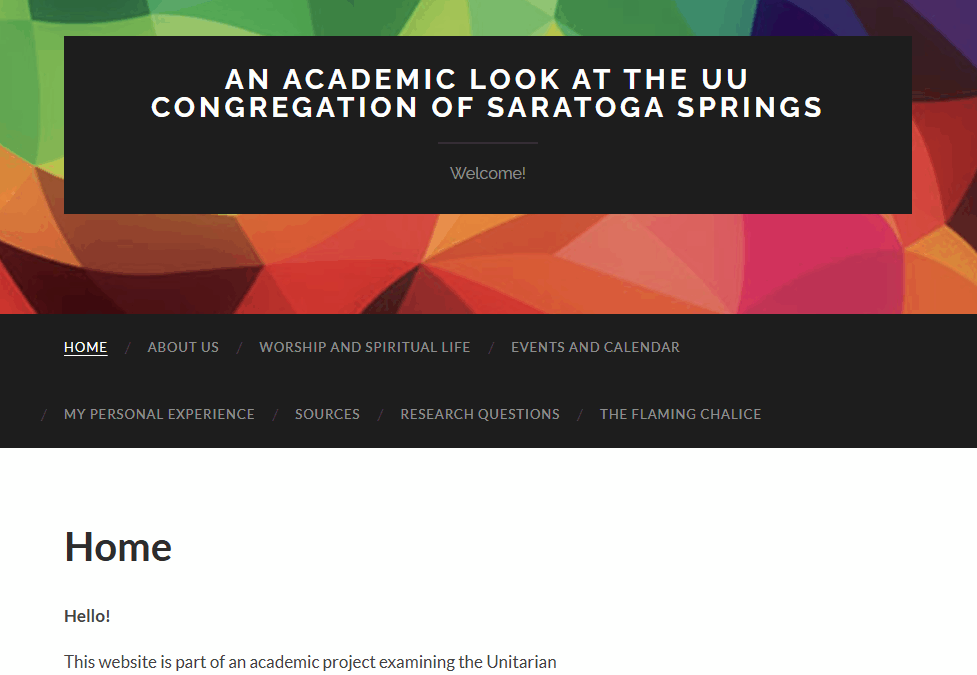 Academic Look at the UU of Saratoga