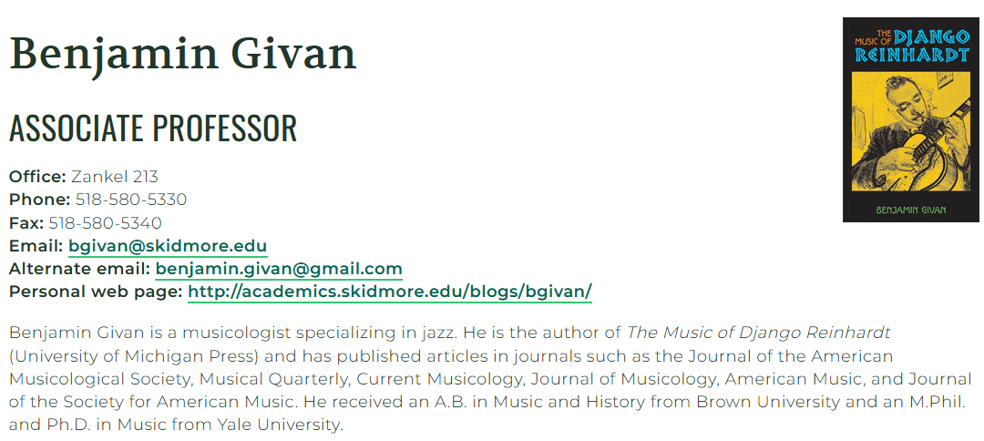Benjamin Givan, (Music)