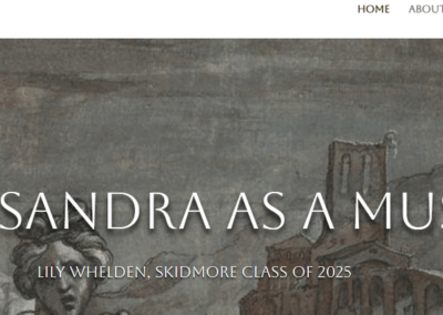 Cassandra as a Muse (Lily Whelden, ’25)