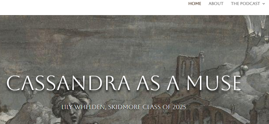 Cassandra as a Muse (Lily Whelden, ’25)