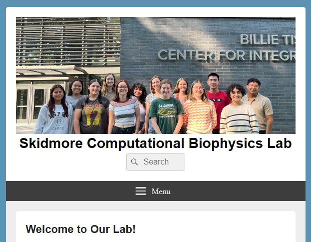Skidmore Computational Biophysics Lab
