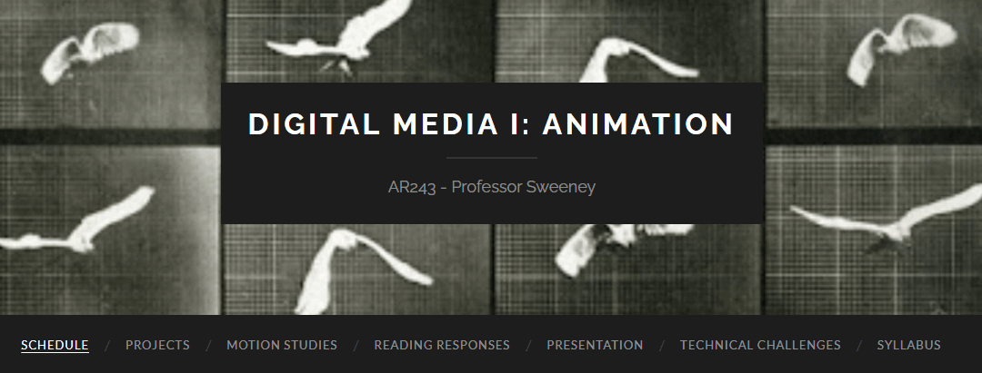 Digital Media I: Animation (Sarah Sweeney, Art)