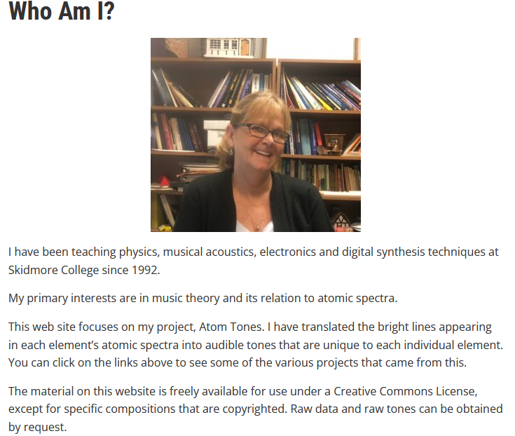 Jill Linz, (Physics)