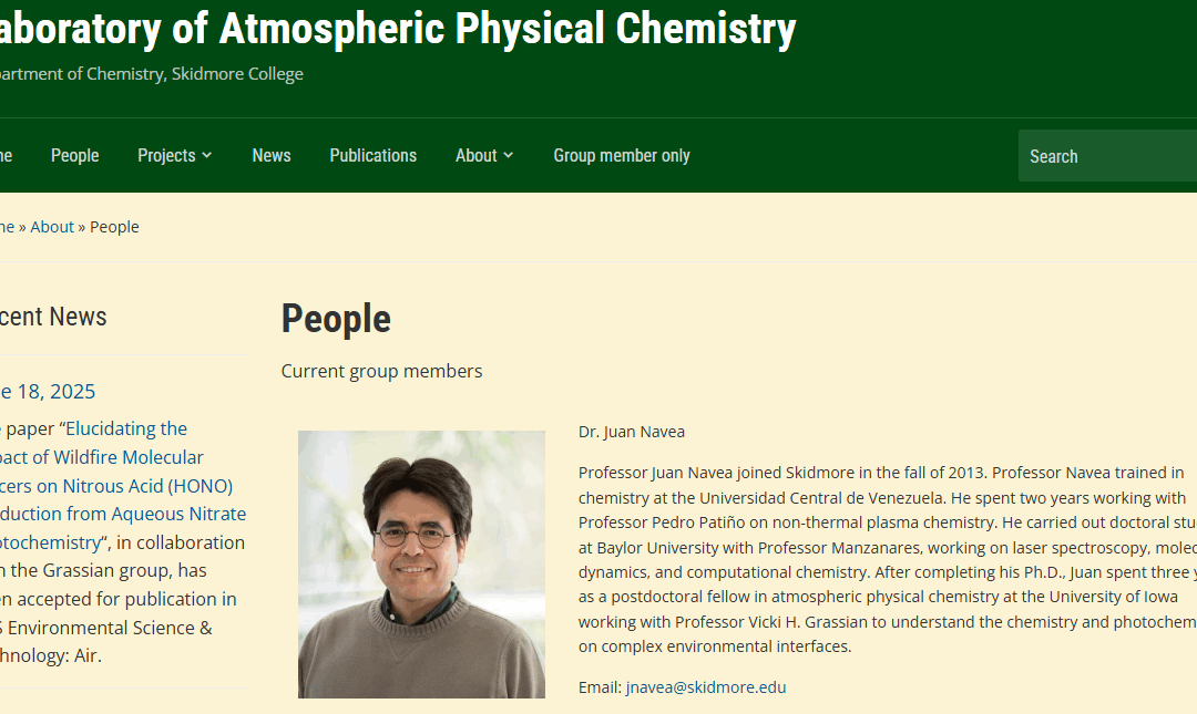 Juan Navea, (Chemistry)