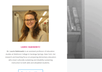Laurie Rabinowitz, (Education Studies)
