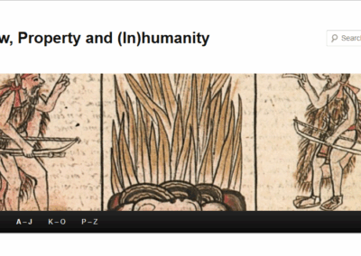 Law, Property and (In)humanity (Reg Lilly, Philosophy)