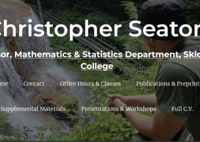 Christopher Seaton, Mathematics and Statistics