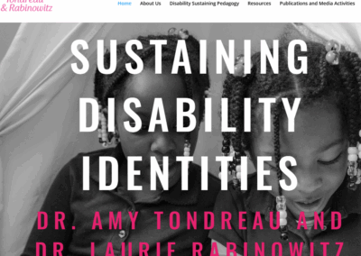 Sustaining Disability Identities (Laurie Rabinowitz, Education Studies)