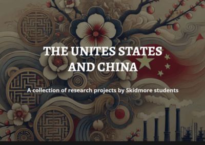 US & China: Student Research Projects Fall ’24 (Jenny Day, History)