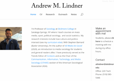 Andrew Lindner, (Sociology)