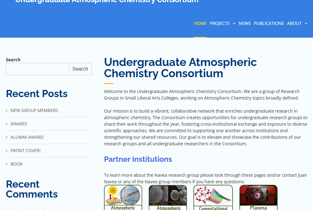 Undergraduate Atmospheric Chemistry Consortium